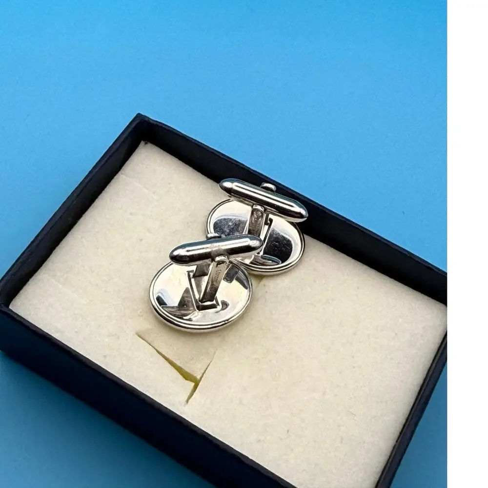 Vintage LaMode Steel Cuff Links • Floral Engraved • Boxed